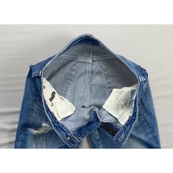 AG 'The Legging Ankle' Super Skinny Destroyed Stretch Denim Jeans. Women's 26R - Picture 7 of 9